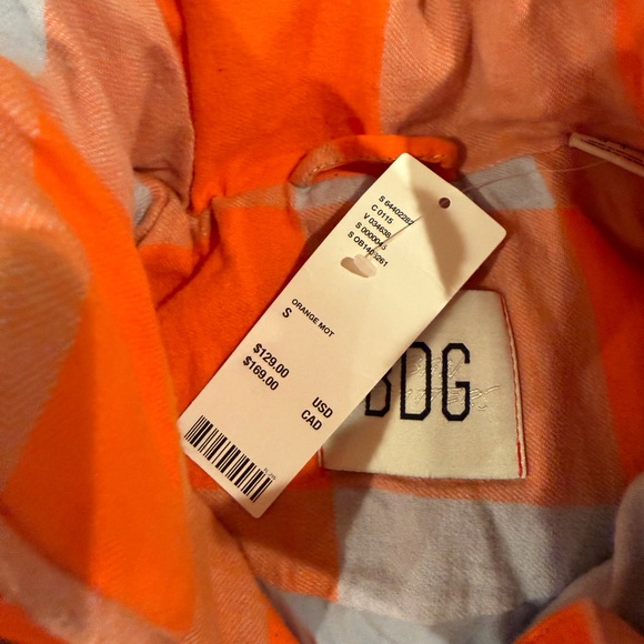 BDG women’s Orange and Gray Checkered jacket - Picture 3 of 3